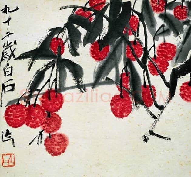 齐白石共画了40多幅荔枝画 | 书画百科