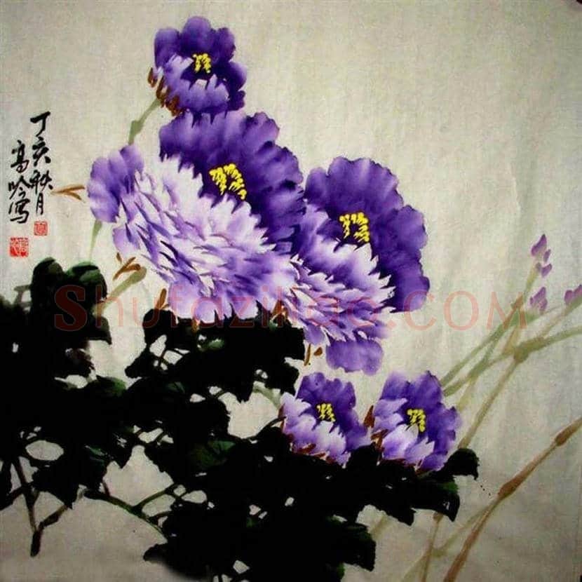 张锡武牡丹作品欣赏 | 书画资料