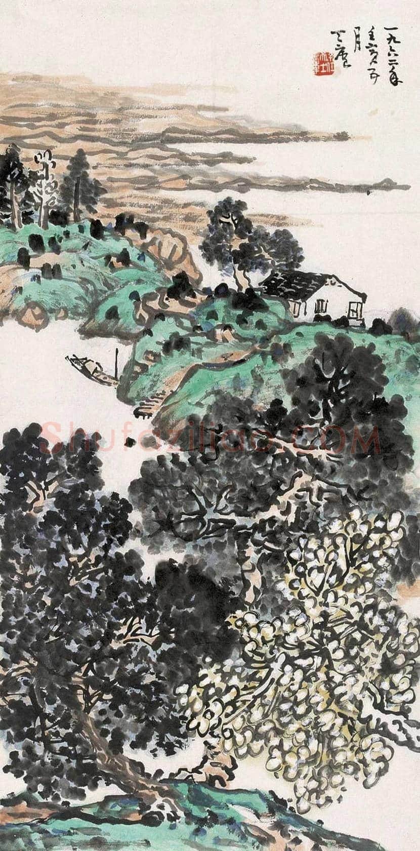 余任天山水画作品欣赏 | 书画百科