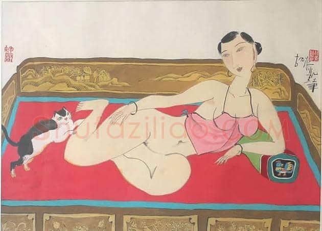 胡永凯作品欣赏-美人依旧 | 书画文摘