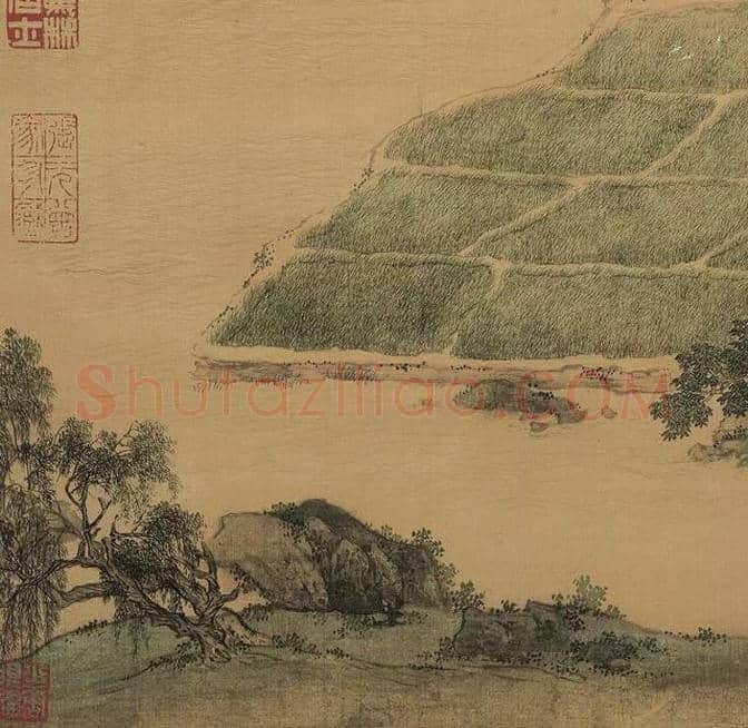 仇英《莲溪渔隐图》欣赏 | 书画知识