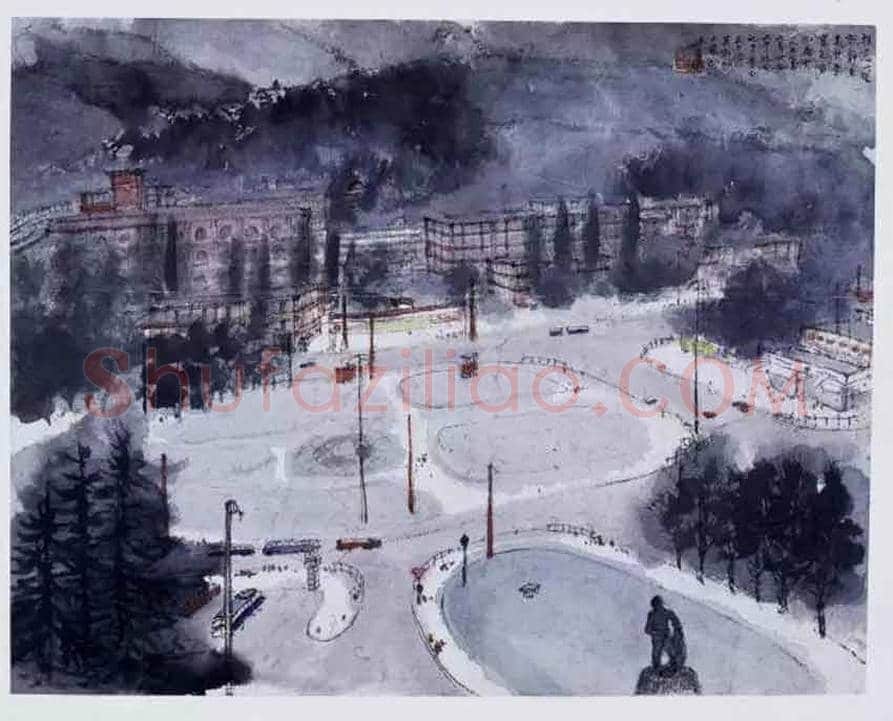 浅聊傅抱石的域外写生 | 书画资料