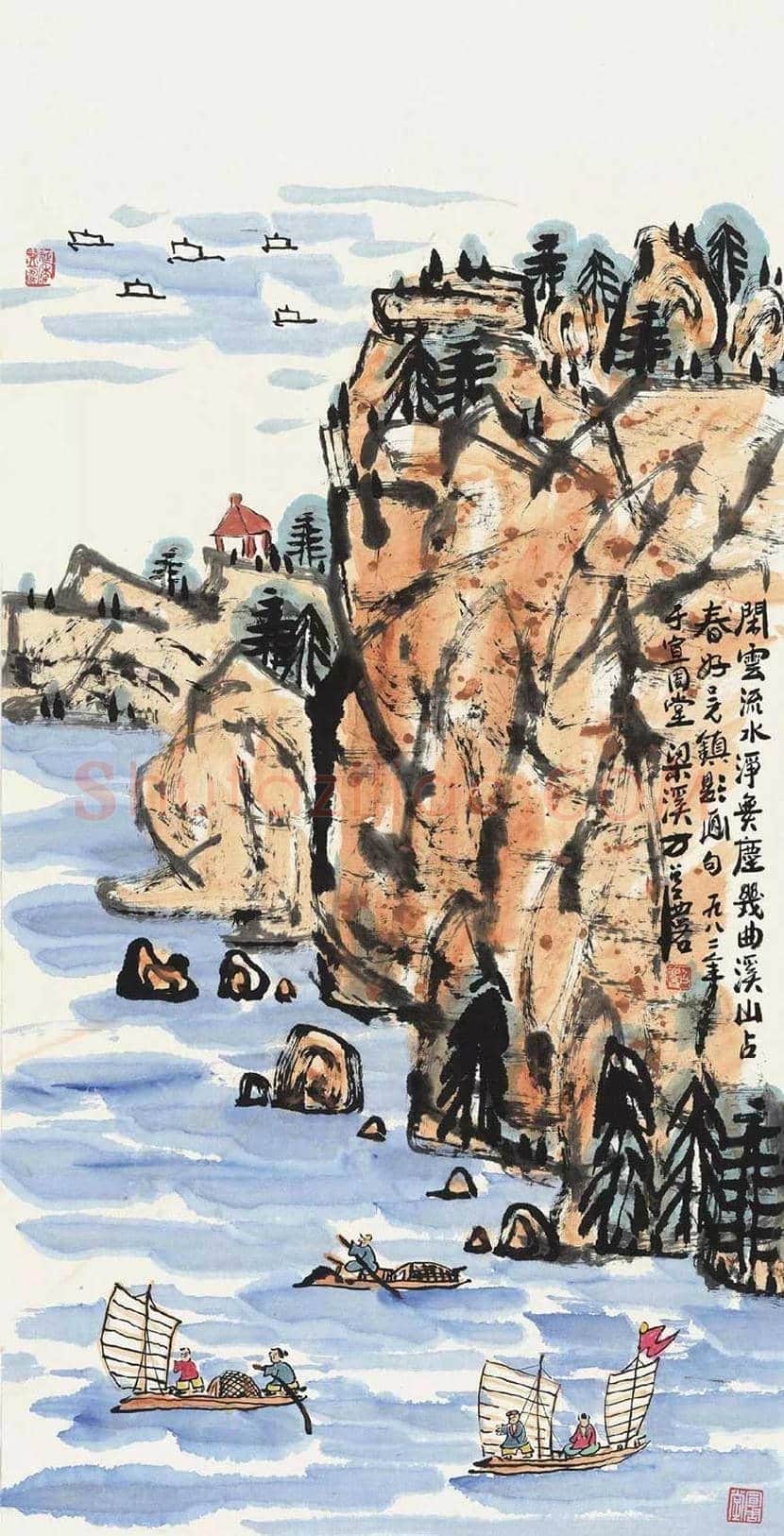 方召麐作品欣赏 | 书画资料