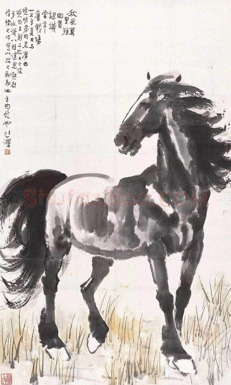 徐悲鸿的马拍卖价格,多少钱一平尺? | 书画科普