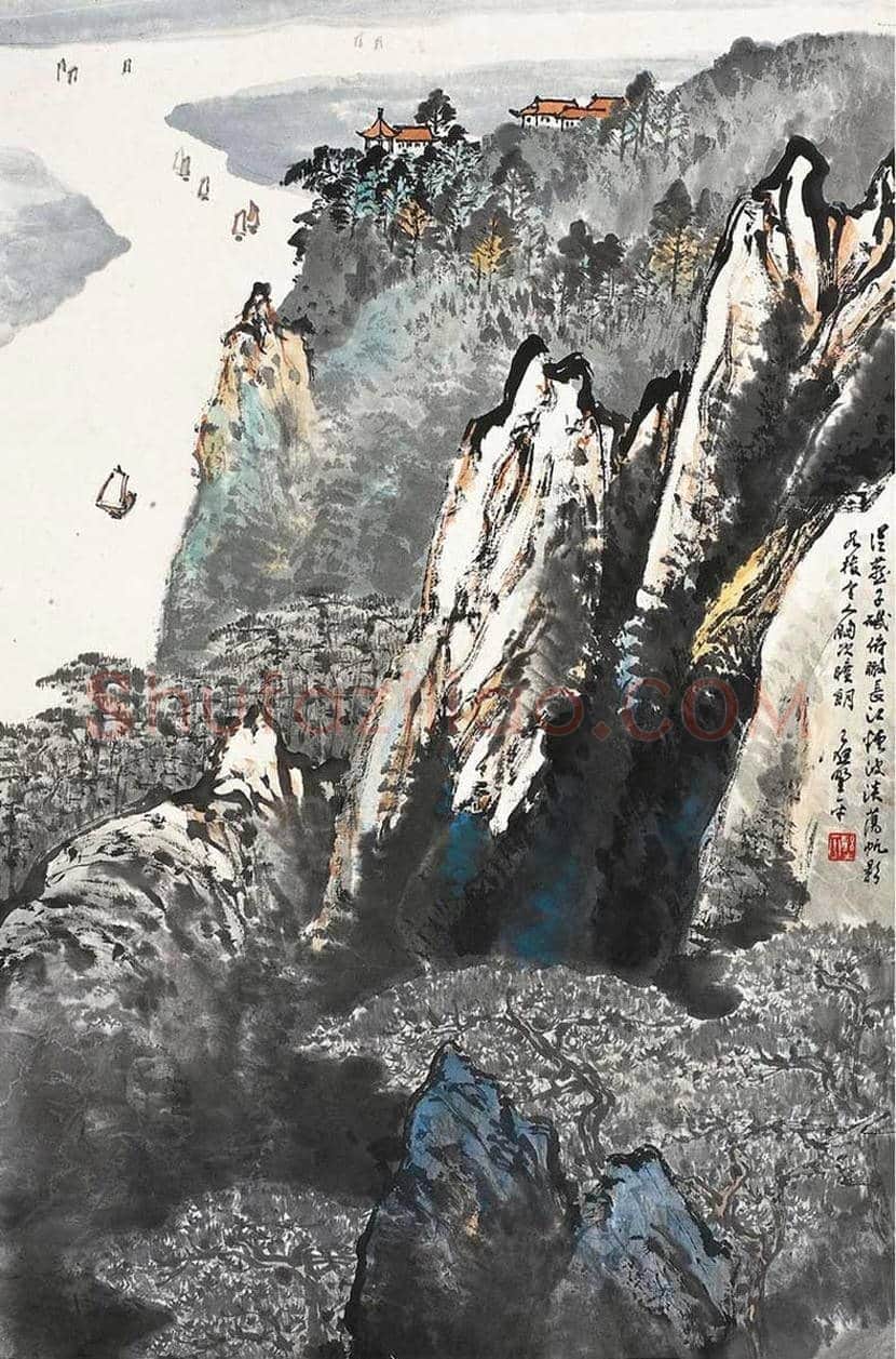 应野平山水画作品欣赏 | 书画文摘