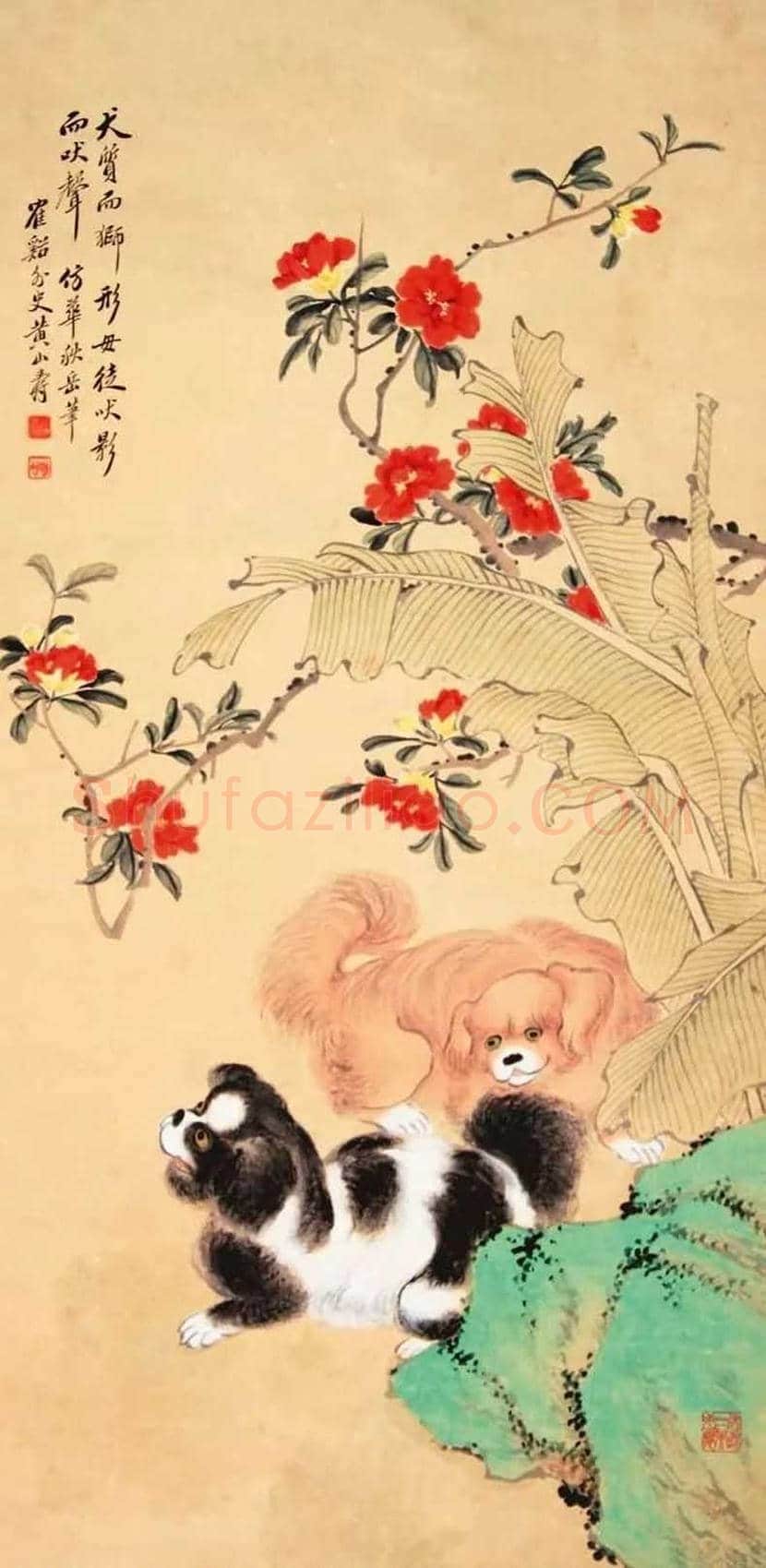 黄山寿花鸟画作欣赏 | 书画百科