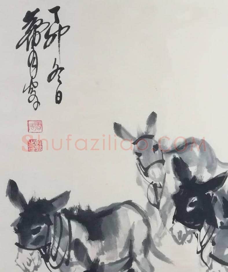 黄胄《赶驴图》，黄胄晚期作品中的精品 | 国画赏析