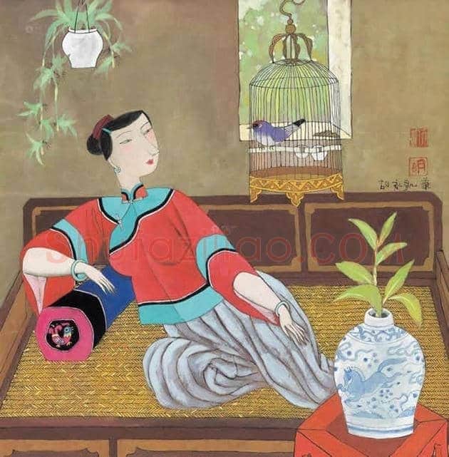 胡永凯作品欣赏-美人依旧 | 书画文摘