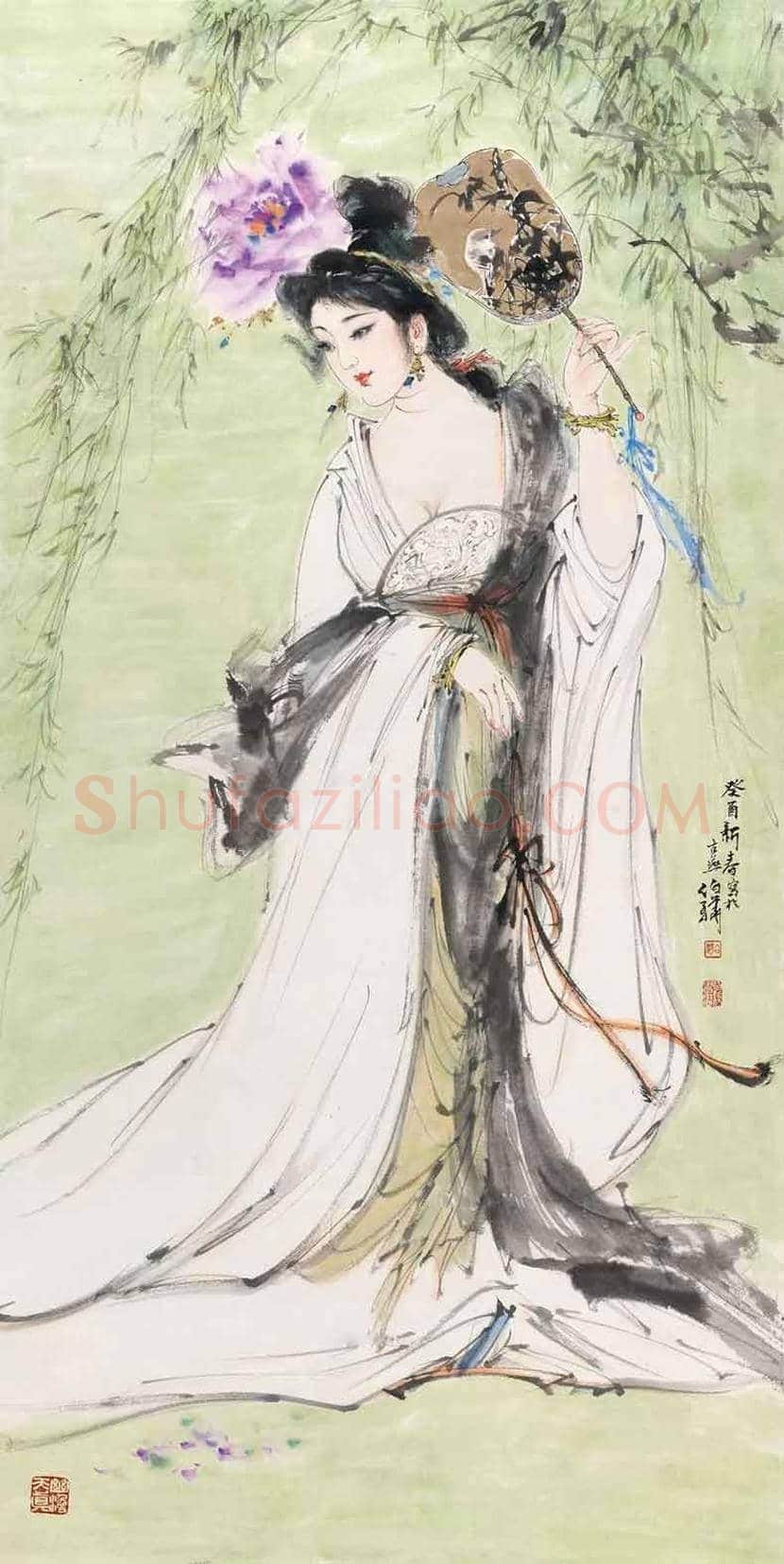 白伯骅笔下的美女 | 书画科普