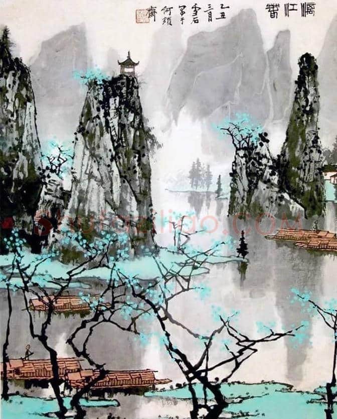 白雪石绘画作品《桂林山水》欣赏(100幅) | 书画文摘