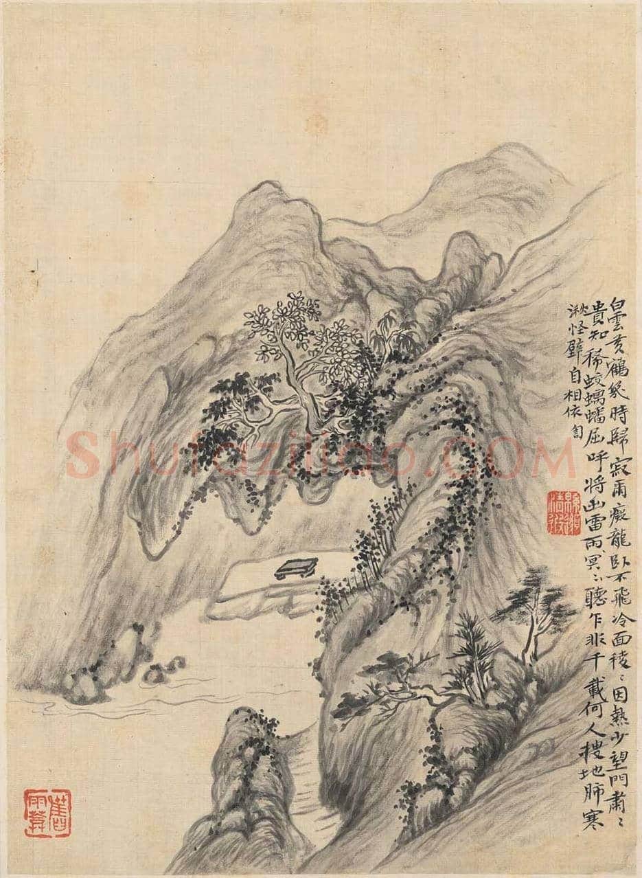 华嵒 《山水十二开》图赏 | 传世国画作品