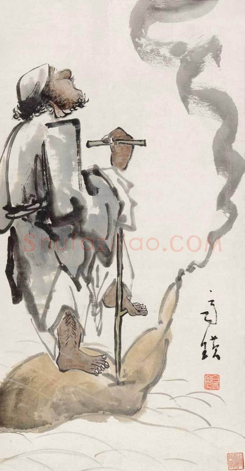 齐白石笔下的铁拐李欣赏 | 书画文摘