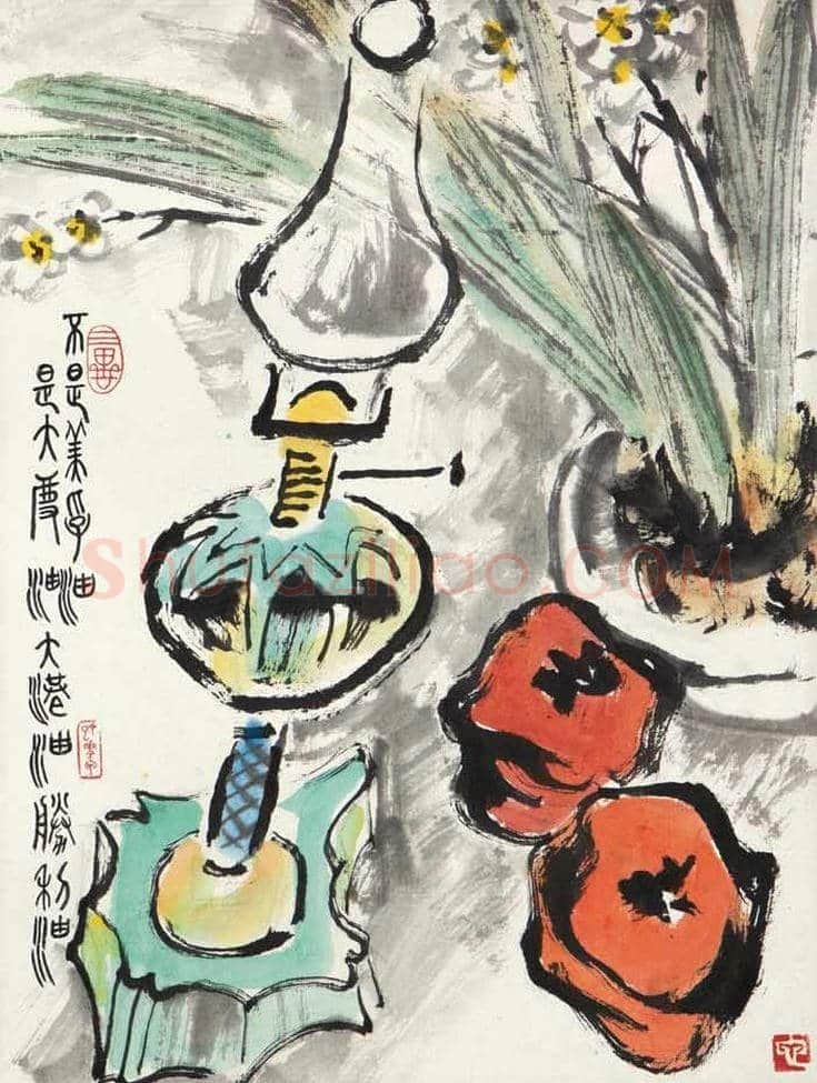 张仃水墨画作品欣赏 | 书画科普