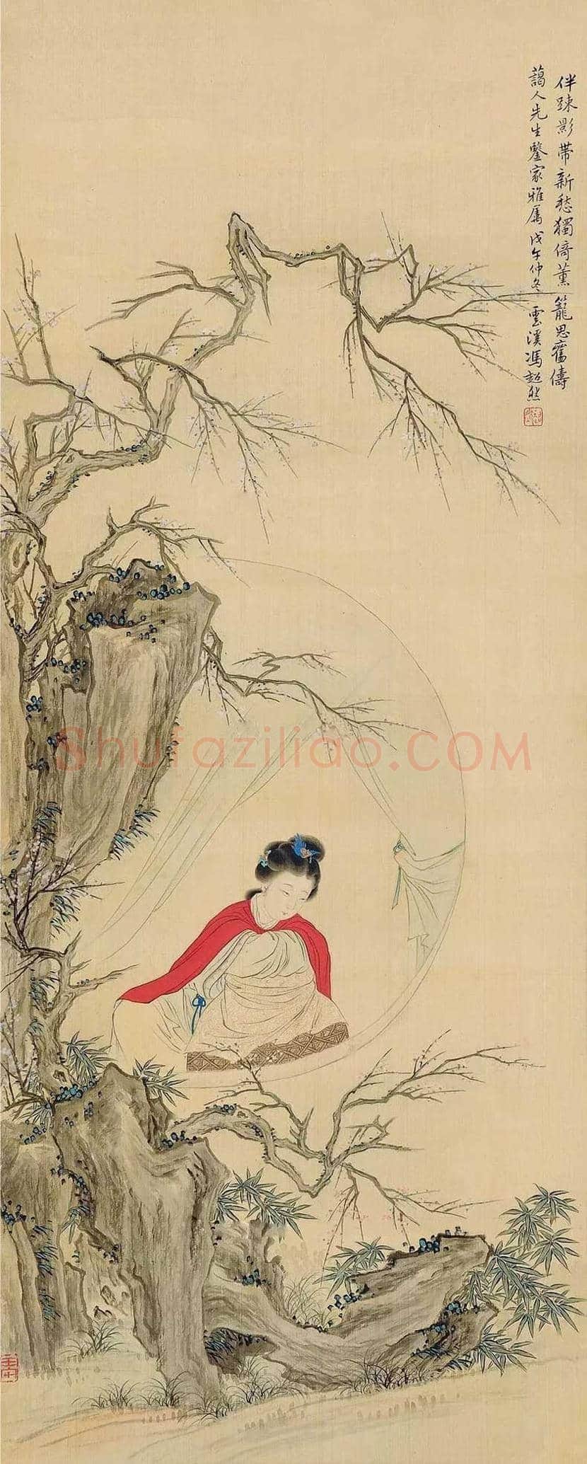 冯超然仕女画欣赏 | 书画常识