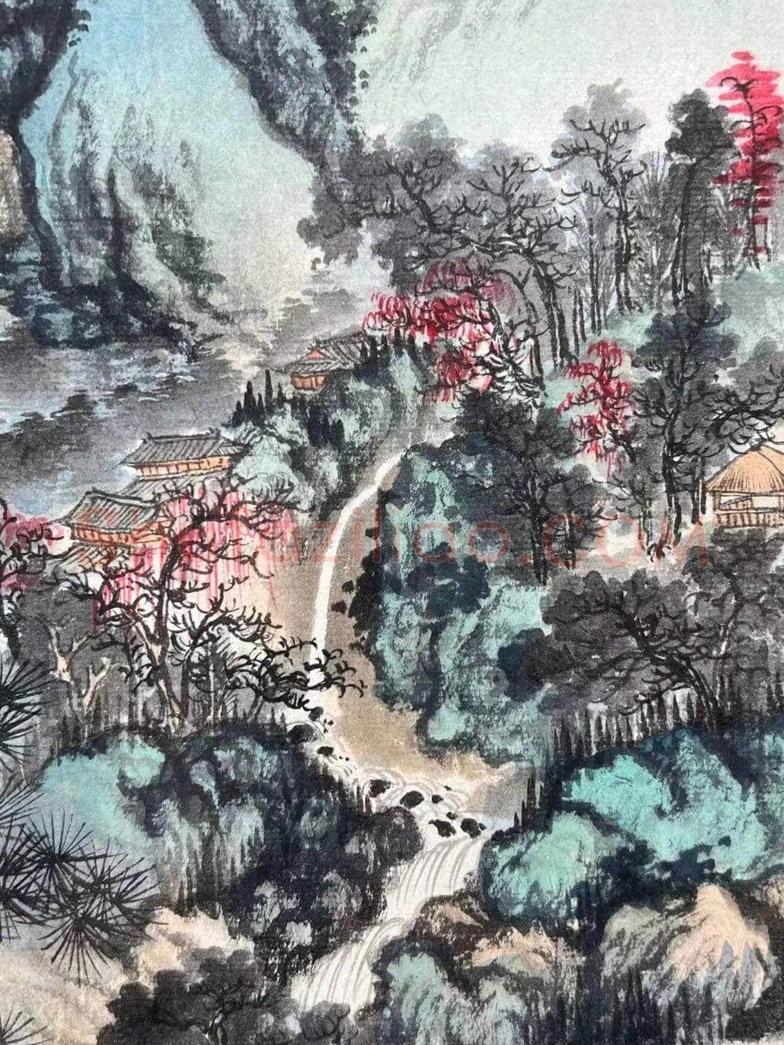 吴湖帆青绿山水代表作《翠岫琼林》 | 国画鉴赏