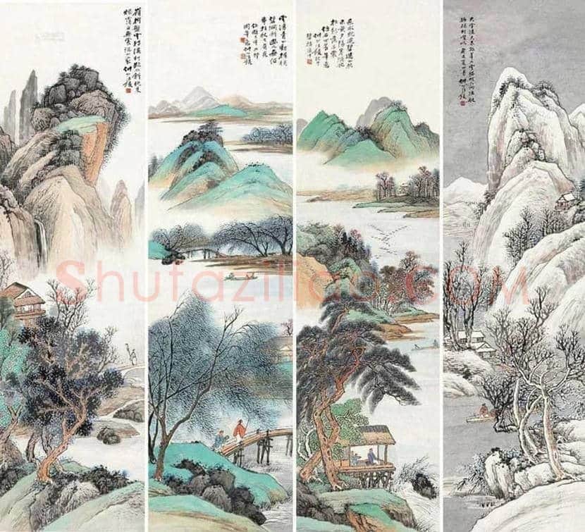 汪琨山水画作品欣赏 | 书画百科