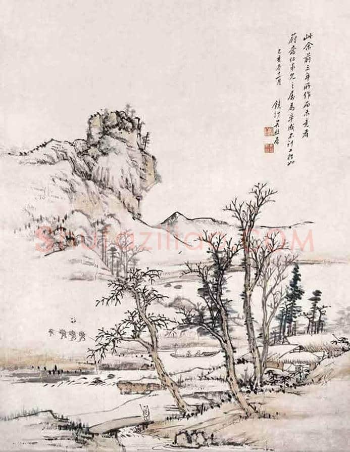 吴镜汀山水画欣赏 | 书画知识