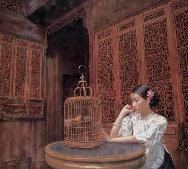 陈逸鸣笔下的女人,也极具东方神韵! | 书画资料