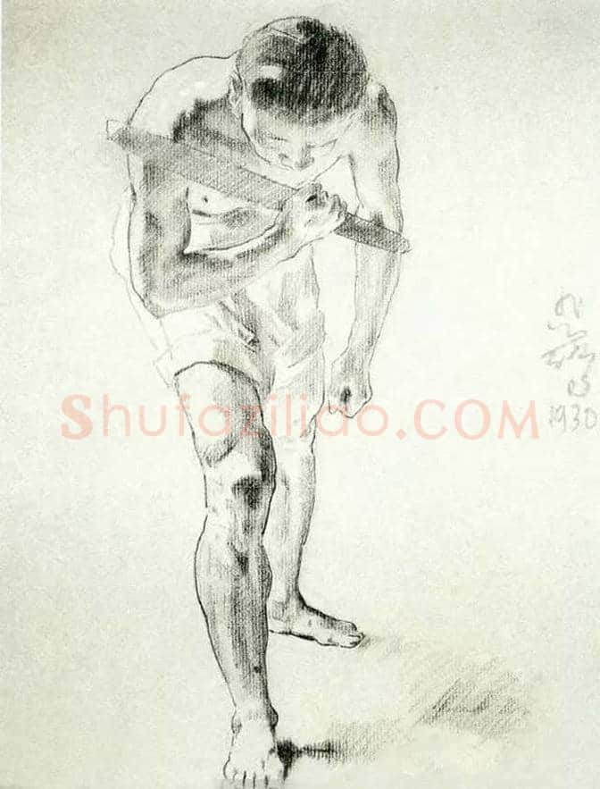 徐悲鸿素描作品（大全） | 书画文摘