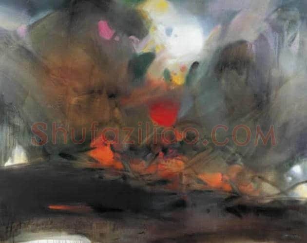 朱德群(1951-2004期间)作品欣赏 | 书画百科