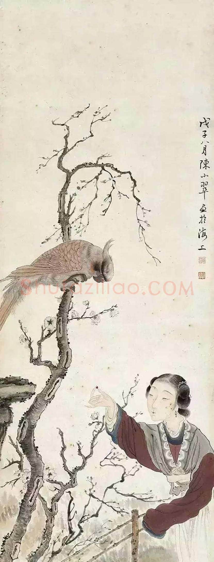 陈小翠人物作品欣赏 | 书画科普
