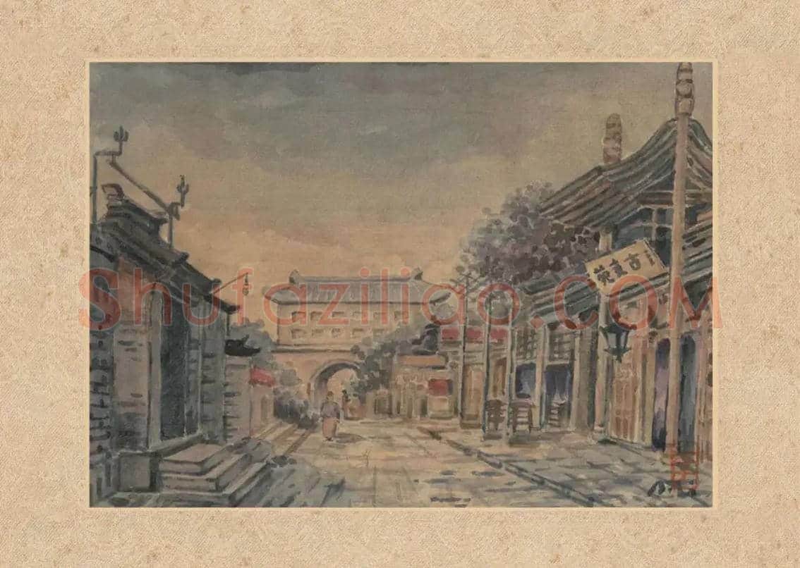 李叔同早期水彩欣赏 | 书画百科