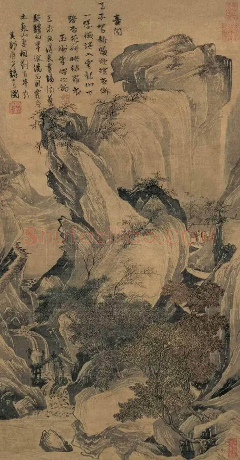 唐寅作品《骑驴归思图》欣赏 | 书画知识