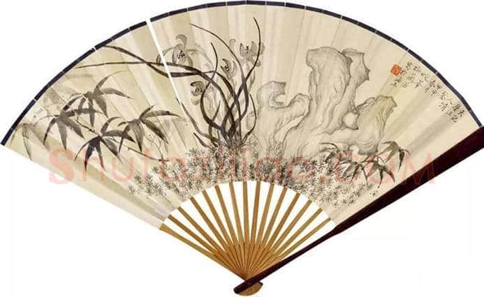 梅兰芳花鸟扇面欣赏,清丽秀雅! | 书画百科