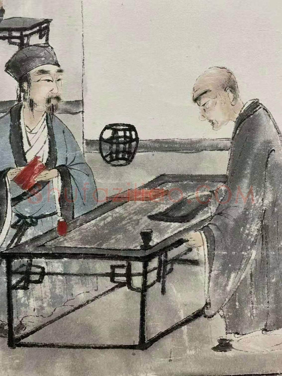 傅抱石《萧翼赚兰亭图》,传世经典! | 国画作品