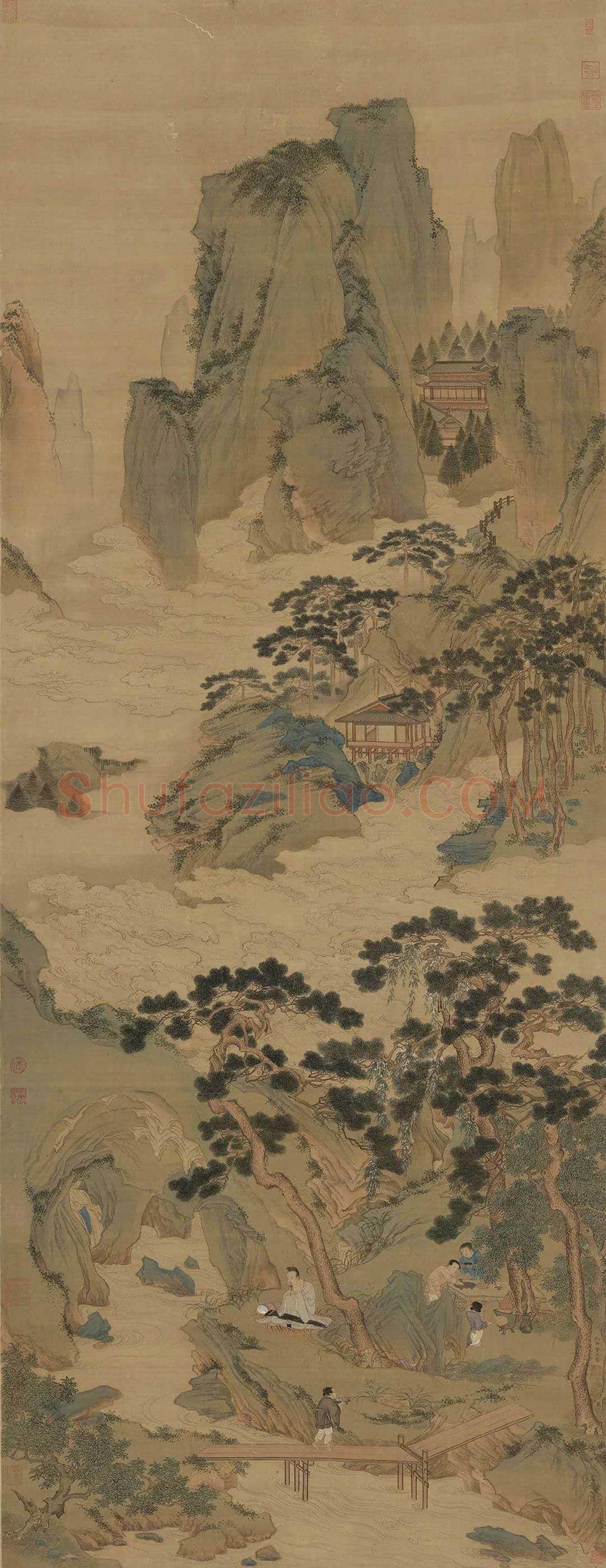 仇英·仙山与桃源 | 书画文摘