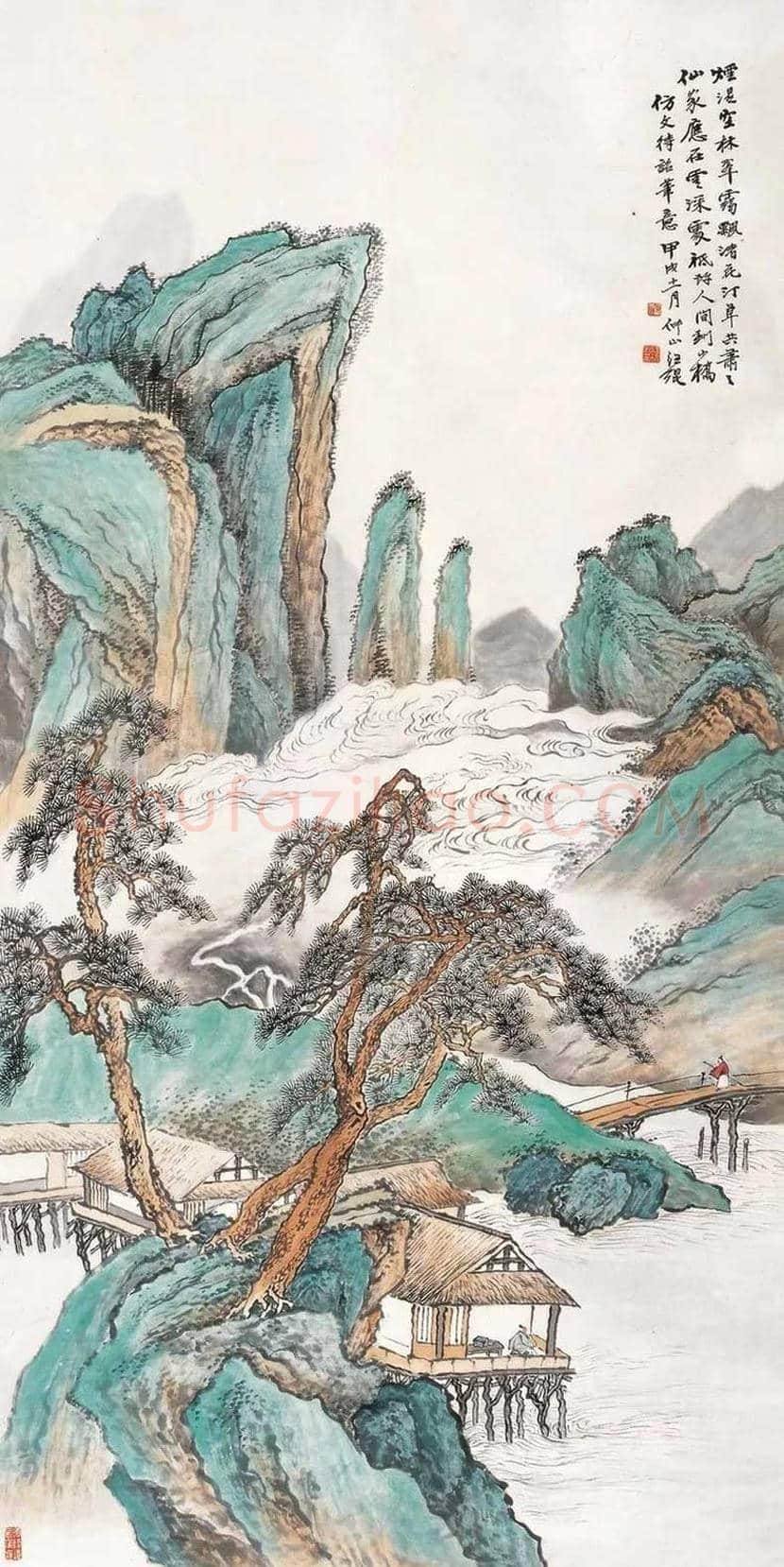 汪琨山水画作品欣赏 | 书画百科