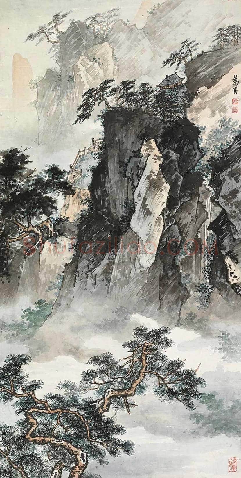 黎葛民山水画作品欣赏 | 书画百科