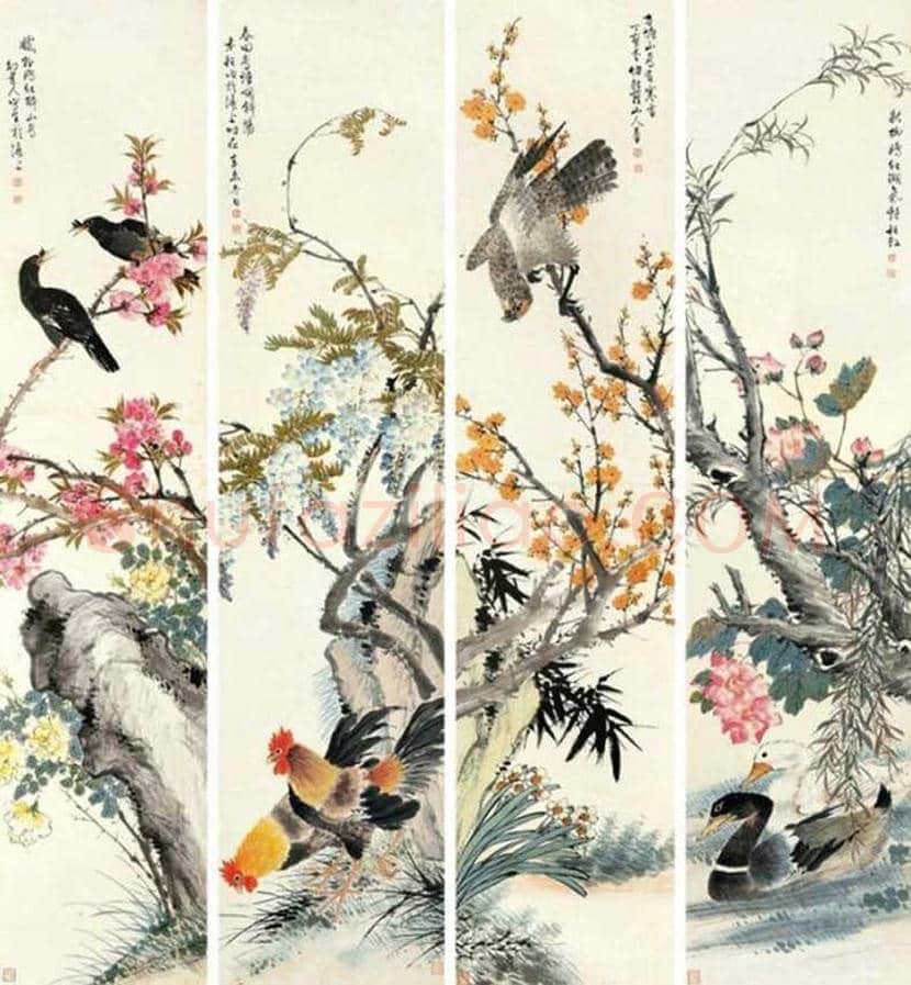 丁宝书花鸟画作品欣赏 | 书画科普