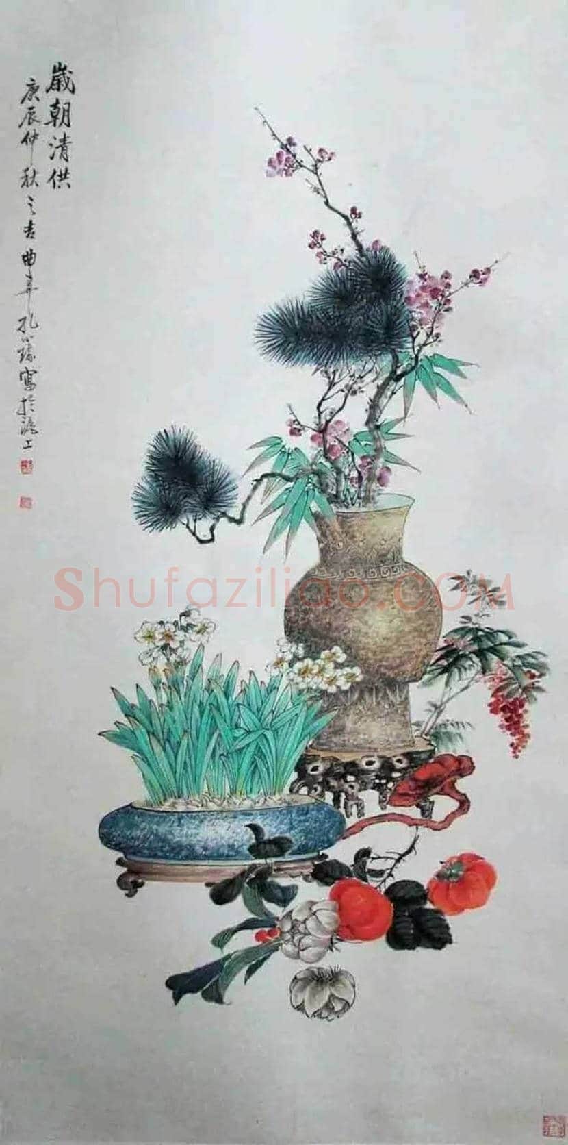 孔小瑜博古画欣赏 | 书画百科