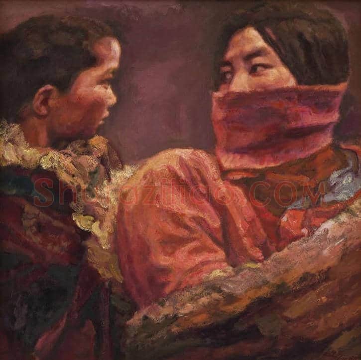艺术家画笔下的母亲,祝母亲生日快乐! | 书画文摘