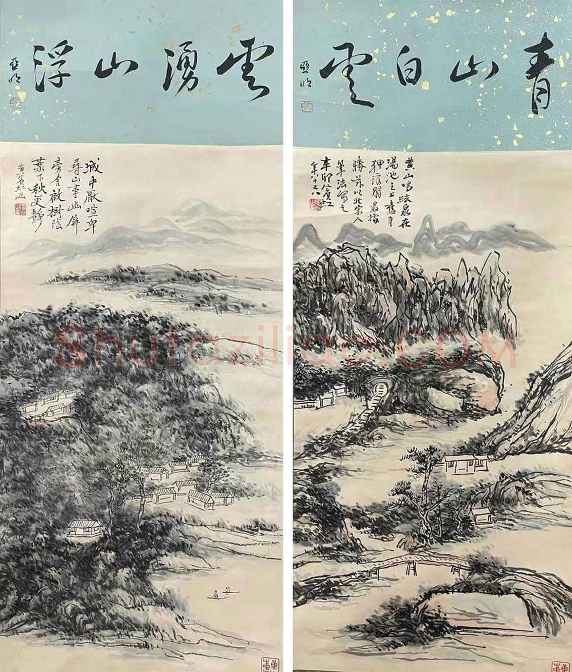 黄宾虹《山水四绝》，典藏精品！ | 国画作品