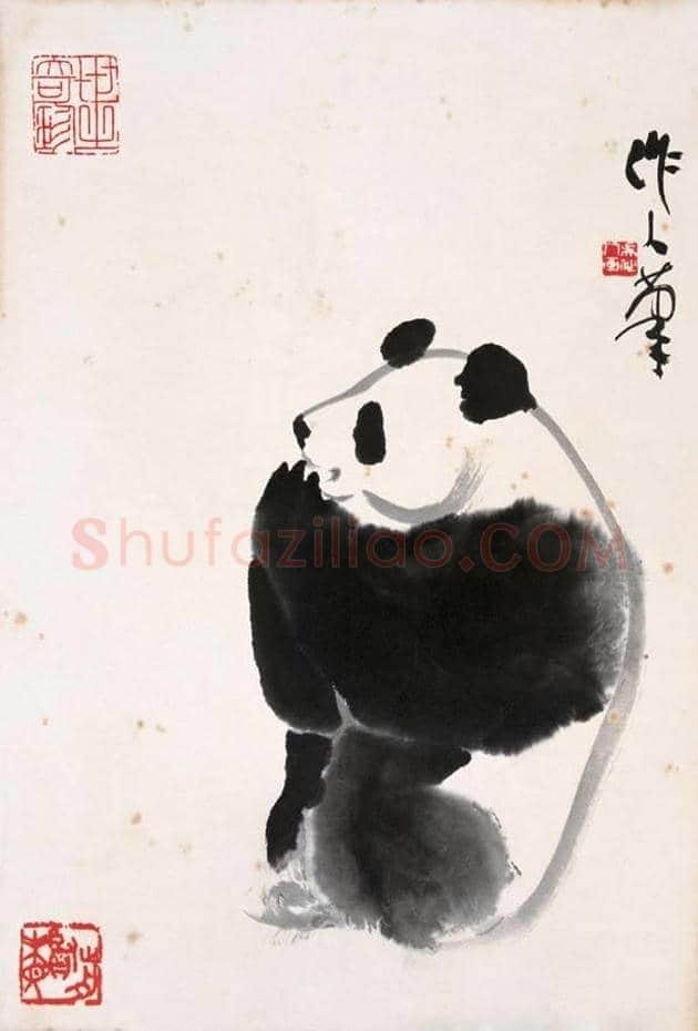吴作人的熊猫图欣赏 | 书画科普
