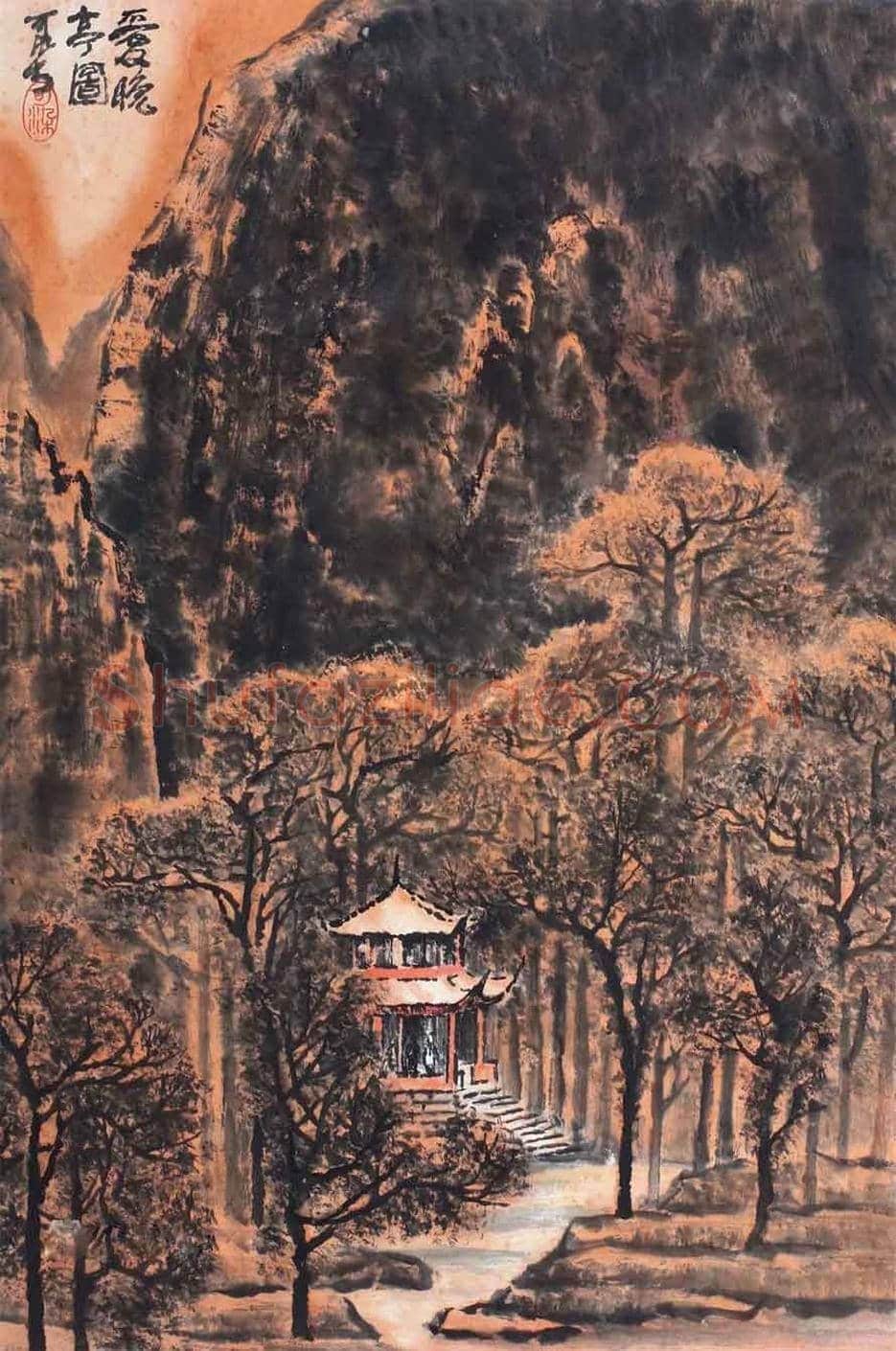 名家笔下的《爱晚亭》欣赏 | 书画科普