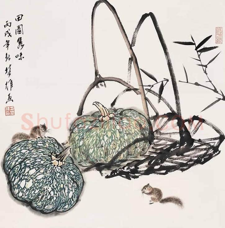方楚雄工笔动物欣赏,很有乡土气息 | 书画资料