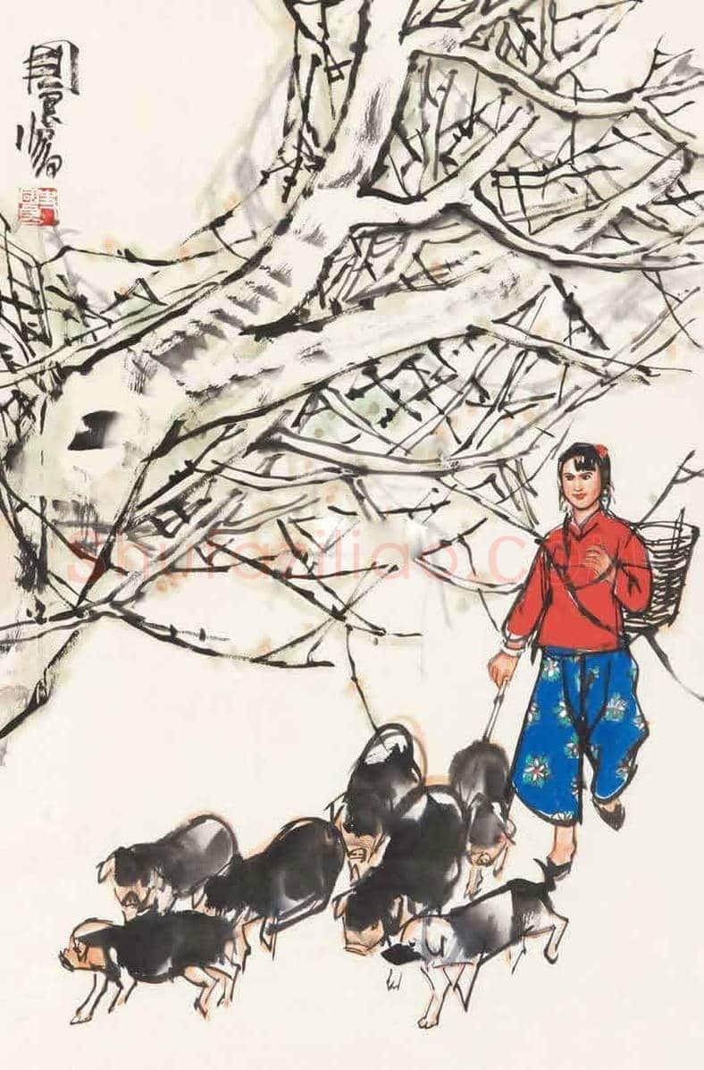 史国良画猪作品欣赏 | 书画学堂