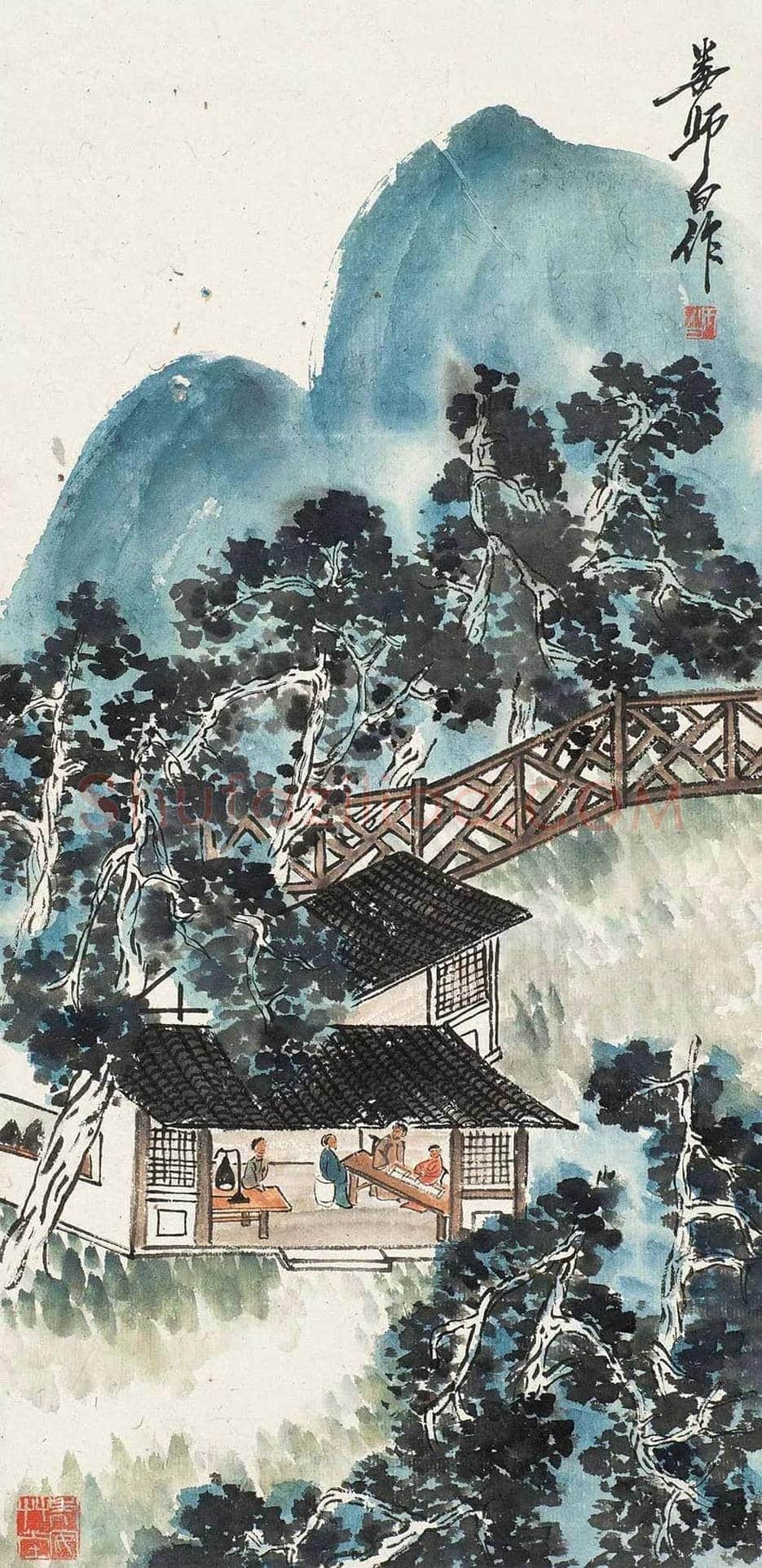 娄师白山水画欣赏 | 书画文摘