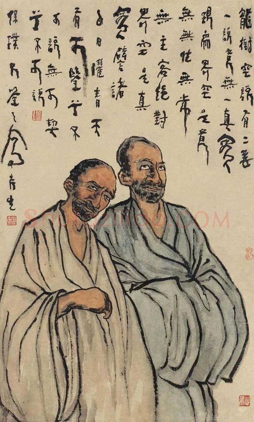 吕凤子人物画作品欣赏 | 书画百科