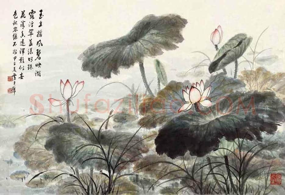 黄君璧荷花作品欣赏 | 书画知识