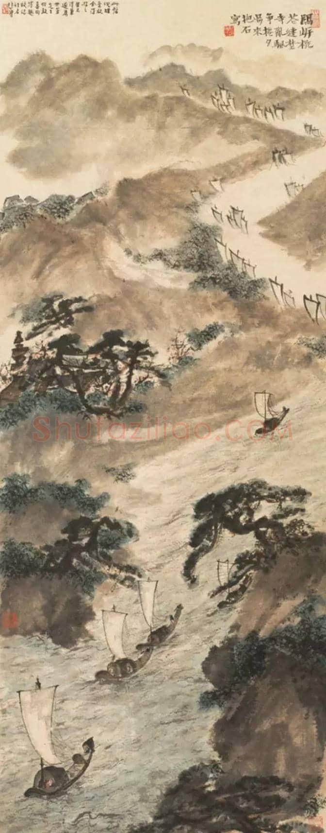 傅抱石绘画所呈现的中国古詩意境【名人字画欣赏】 | 书画学堂