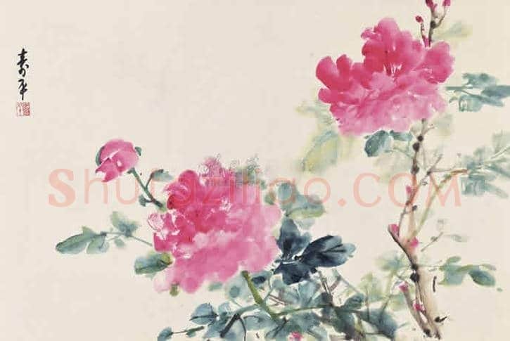 董寿平笔下的牡丹 | 书画讲解