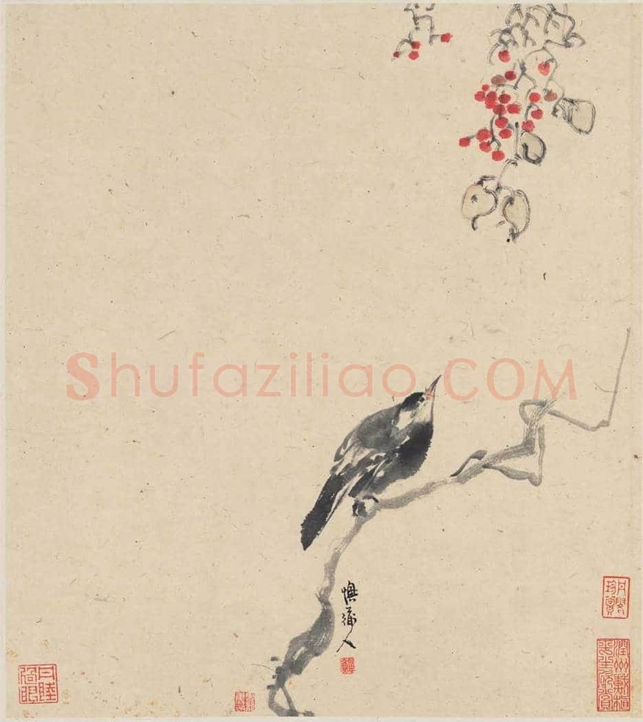 李鱓花鸟册页欣赏 | 书画讲解