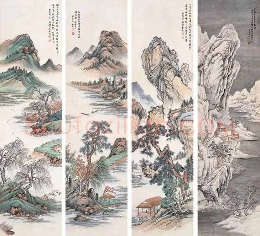 金城山水画作品欣赏 | 书画学堂
