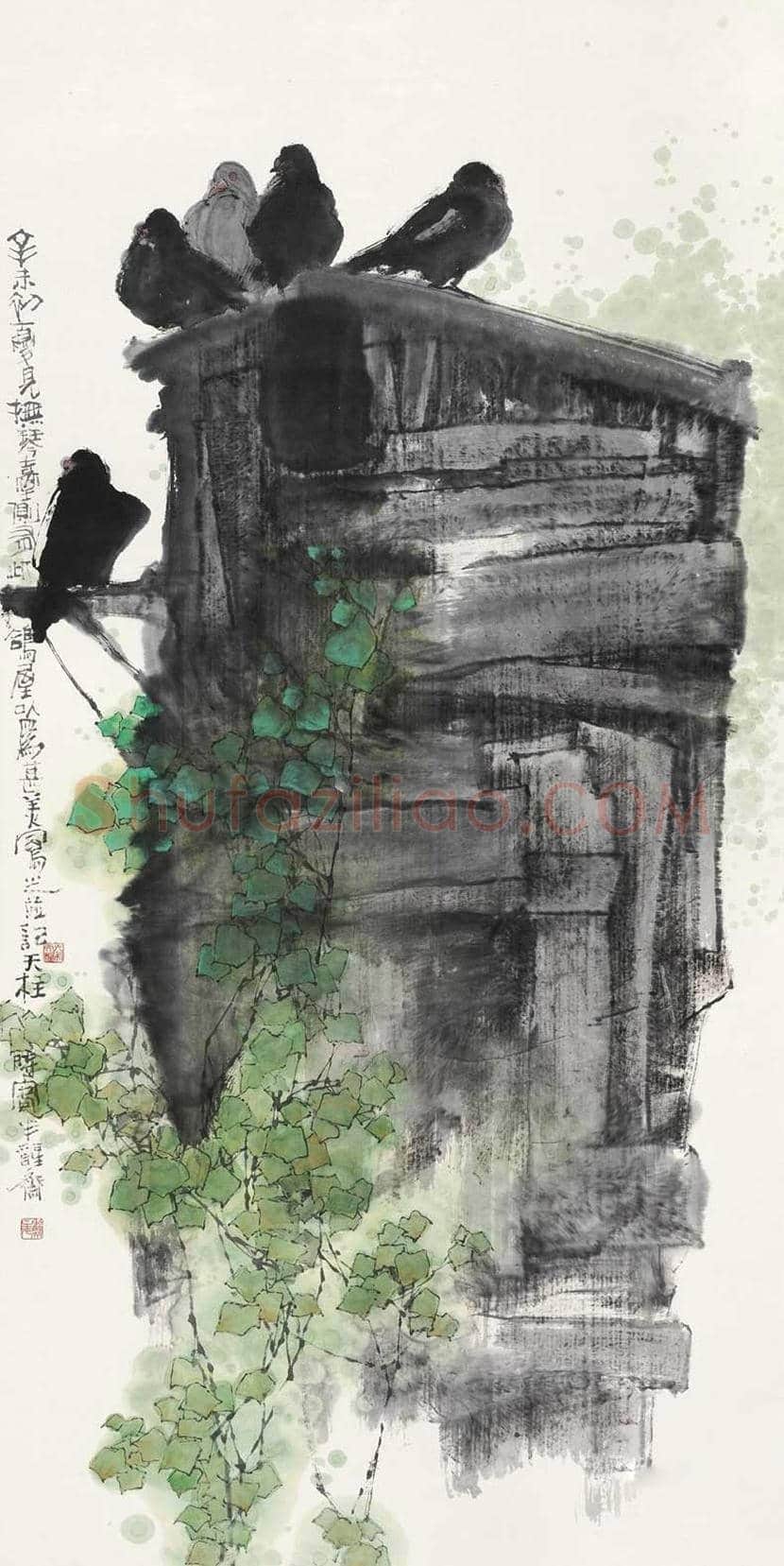 秦天柱花鸟画作品欣赏 | 书画学堂