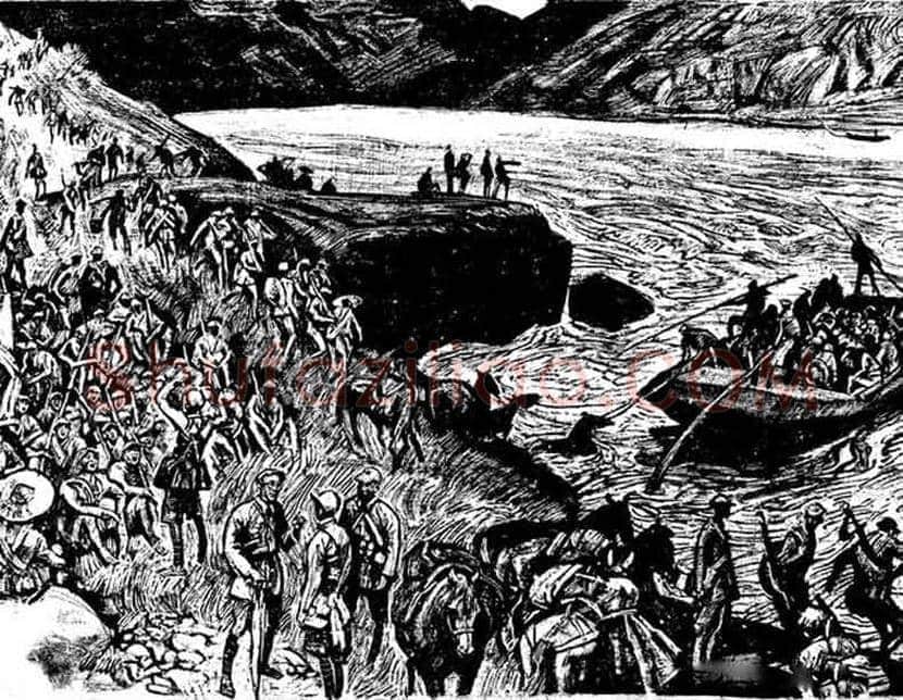 沈尧伊《地球的红飘带》，长征史诗连环画！ | 书画文摘