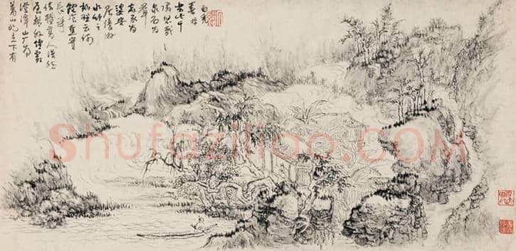 清初四僧：髡残作品拍卖价格前10幅作品 | 书画知识